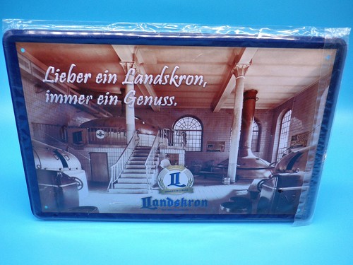 Landskron bier blechschild - landskron,
