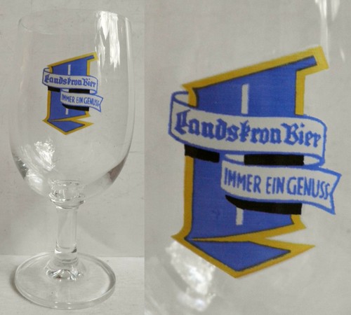 Altes bierglas landskron - landskron, bier
