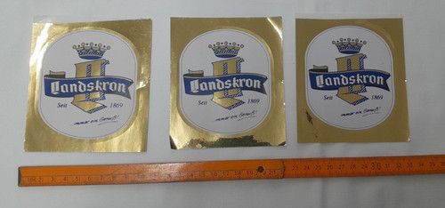 älterer werbeaufkleber von - 3,