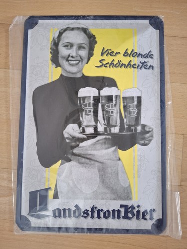 Blechschild landskron bier - landskron,