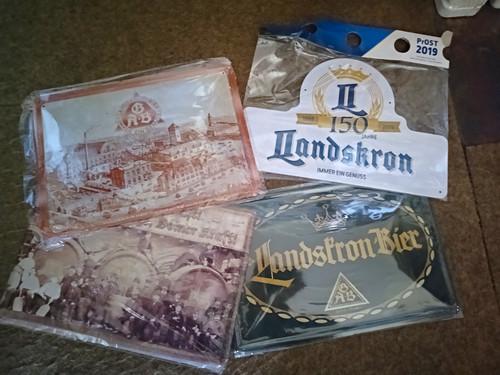 Landskron bier werbeschilder - bier,