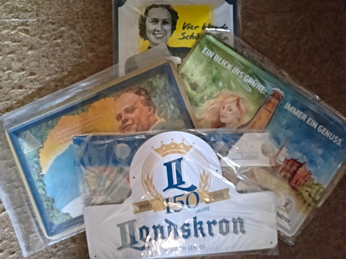 Landskron bier werbeschilder - bier,