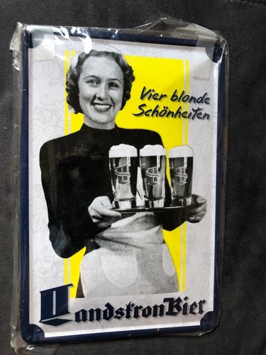 Blechschild landskron bier - blechschild,