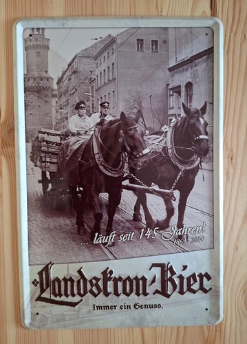 Landskron bier blechschild - landskron,